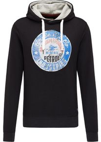 PETROL INDUSTRIES, Herren Kapuzenpullover, Schwarz / Wei&szlig;