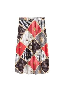 Mango, Damen Rock 'Cadena-H', Rot / Schwarz / Weiß