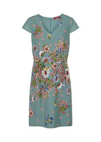 s.Oliver RED LABEL, Damen Kleid, Rauchblau / Mischfarben