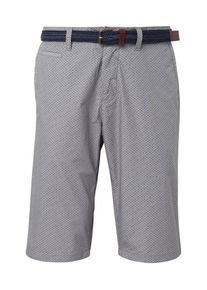 Tom Tailor, Herren Bermuda, Kobaltblau / Grau