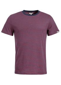 Khujo, Herren T-Shirt 'Stor', Navy / Pastellrot
