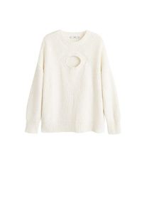 Mango, Damen Pullover 'Hole-I', Nude