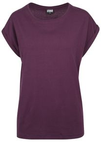 Urban Classics, Damen Shirt 'Ladies Extended Shoulder Tee', Beere