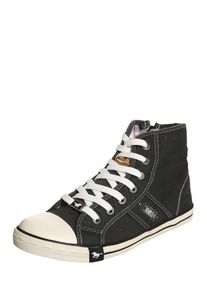 Mustang, Damen Hohe Sneaker aus Canvas, Schwarz