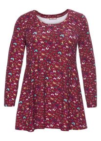 Joe Browns, Damen Longshirt, Mischfarben / Rubinrot