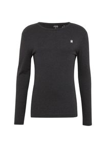 G-Star Raw, Herren Langarmshirt 'Dill r t l/s', Anthrazit / Schwarz