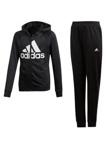adidas Performance, M&auml;dchen Trainingsanzug 'Hood Pes', Schwarz / Wei&szlig;
