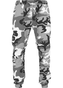 Urban Classics, Herren Jogging Pants, Grau / Schwarz / Wei&szlig;