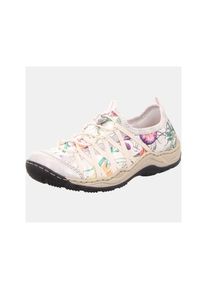 Rieker, Damen Sneaker, Mischfarben / Silber / Wei&szlig;