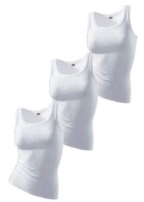 H.I.S. H.I.S, Damen Feinripp-Tanktops (3 Stck.), Wei&szlig;