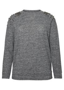 JUNAROSE, Damen Pullover, Grau