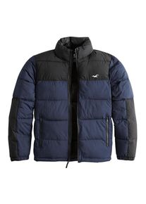 Hollister, Herren Jacke 'MW PUFFER MOCK 1CC', Navy / Grau