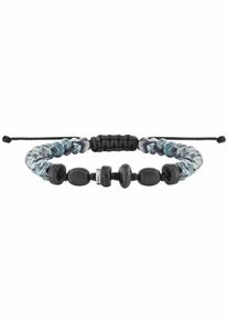 CAI Caï, Herren Armband 'nautic traveller', Schwarz / Silber