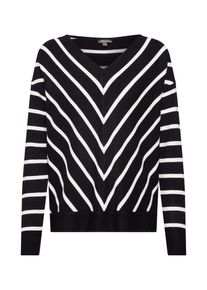Street One, Damen Pullover 'EOS', Schwarz / Weiß