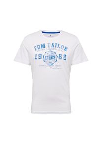 Tom Tailor, Herren Shirt 'logo tee T-Shirt 1/2', Weiß