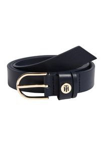 Tommy Hilfiger, Damen Gürtel 'CLASSIC BELT 2.5', Navy / Gold