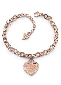 Guess, Damen Armband 'Follow my charm, UBB28019', Rosegold