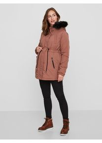 MAMALICIOUS, Damen Wattierte Umstandsjacke, Hellbraun