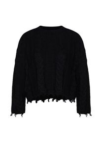 Only, Damen Pullover 'onlIVE 7/8 PULLOVER KNT', Schwarz
