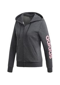 adidas Performance, Damen Sweatjacke 'Essentials Linear', Graumeliert / Rosa
