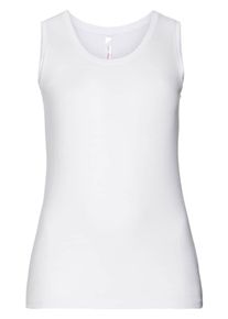 sheego Casual, Damen BASIC Tank-Top, Weiß