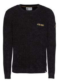 Jack & Jones JACK & JONES, Herren Pullover 'JCORIVERSIDE KNIT CREW NECK', Schwarz