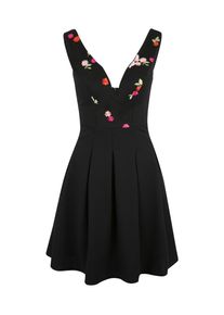 Wal G., Damen Cocktail-Kleid, Hellgr&uuml;n / Rosa / Dunkelpink / Schwarz