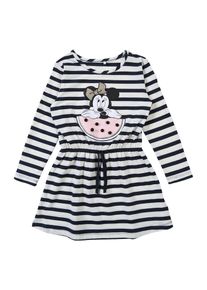 name it, Mädchen Kleid 'Disneys Minnie Mouse', Nachtblau / Rosa / Weiß