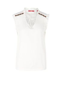 s.Oliver RED LABEL, Damen Bluse, Mischfarben / Wei&szlig;