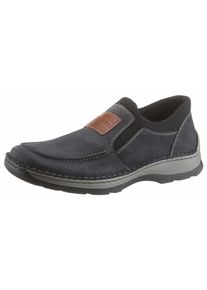Rieker, Herren Slipper, Nachtblau / Braun
