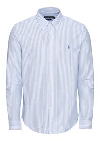 Polo Ralph Lauren, Herren Hemd 'LSFBBDM2-LONG SLEEVE-KNIT', Hellblau / Weiß