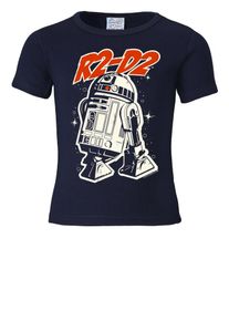 logoshirt, T-Shirt 'R2-D2 - Krieg der Sterne', Nachtblau / Orangerot / Wei&szlig;