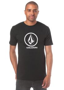 Volcom, Herren Crisp Stone Basic T-Shirt, Schwarz