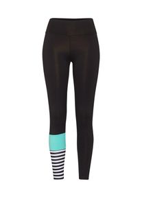 Hey Honey, Damen Leggings 'Surf Style Turquoise', Türkis / Schwarz / Weiß