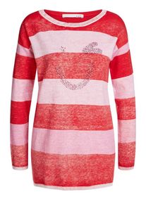 Oui, Damen Pullover, Hellpink / Rot