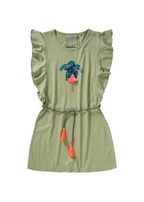 JETTE by Staccato, Mädchen Jerseykleid mit Wendepailletten, Oliv