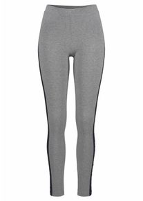 Bench, Damen Leggings, Dunkelblau / Graumeliert / Weiß
