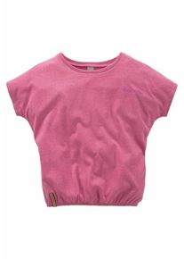 Bench, M&auml;dchen T-Shirt mit Fledermaus&auml;rmeln, Pinkmeliert