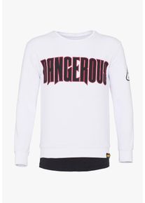 PLUS EIGHTEEN, Herren Sweatshirt, Weiß