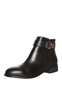 Buffalo, Damen Stiefelette mit Schnalle, Schwarz