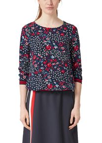 s.Oliver RED LABEL, Damen Shirt, Blau / Navy / Rot / Weiß