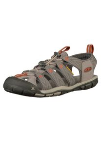 Keen, Herren Sandale 'Clearwater CNX', Grau / Taupe / Orange
