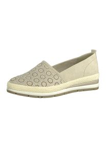 Marco Tozzi, Damen Slipper, Beige / Weiß