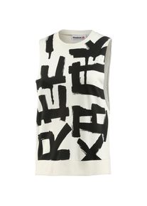 Reebok, Damen Tanktop 'French Terry', Schwarz / Wollweiß