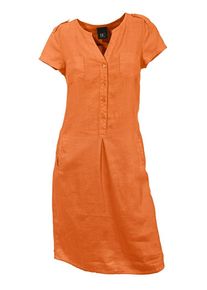 Heine, Damen Leinenkleid, Dunkelorange