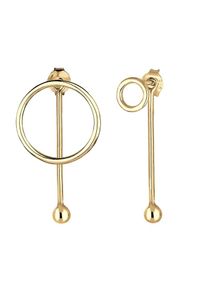 Elli, Damen Ohrringe 'Kreis', Gold