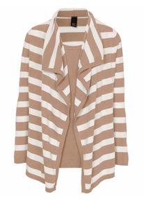 Heine, Damen Strick-Twinset, Beige / Camel