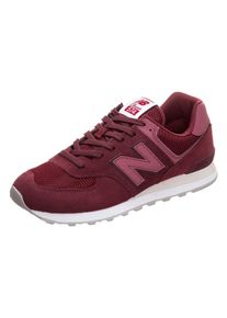 New Balance, Herren Sneaker 'ML574', Dunkelrot / Wei&szlig;