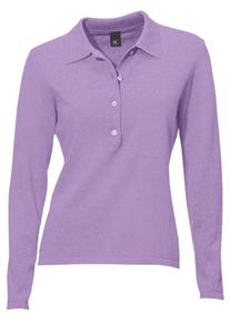 Heine, Damen Polo-Pullover, Helllila