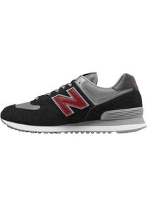 New Balance, Herren Sneaker 'ML 574', Grau / Feuerrot / Schwarz